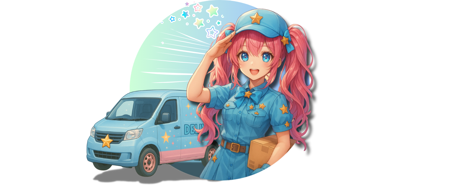 搬入トラックキャラクター