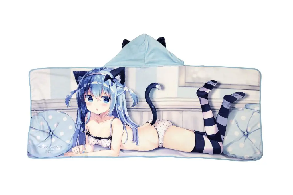 フードタオル バスタオルサイズ猫耳付きの評価　ぽよぽよスカイ　佐伯ソラ様
