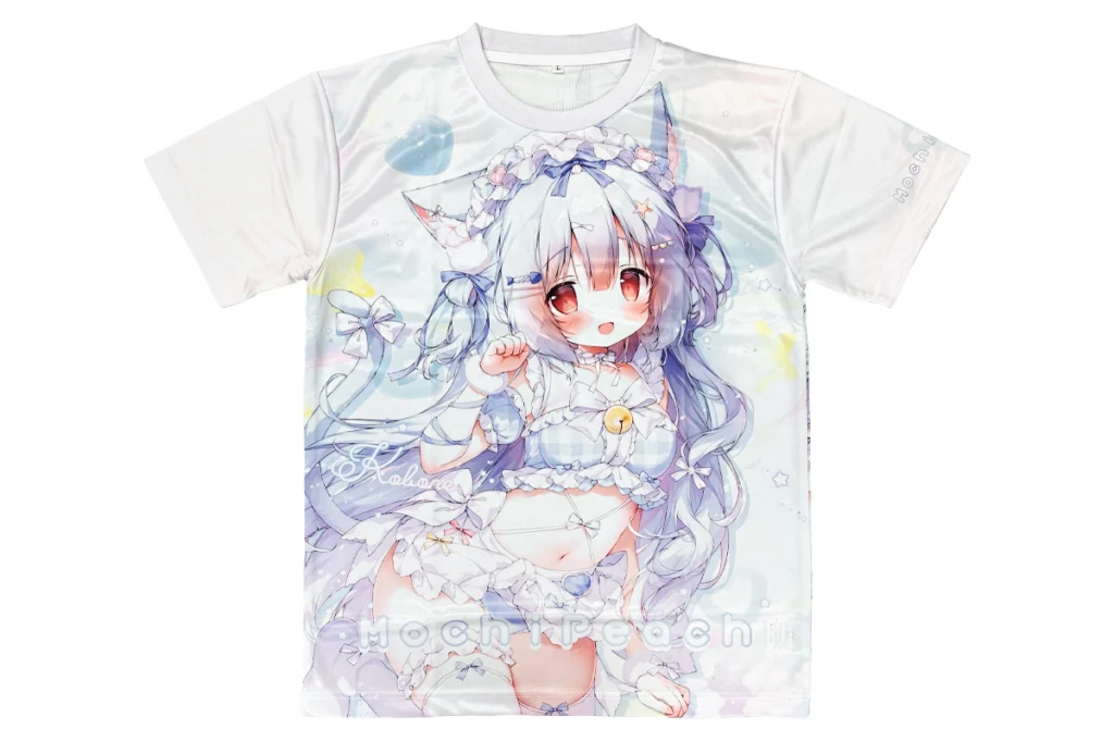 桃豆こまもち　こぼねちゃん　フルグラフィックTシャツ　XL フルグラフィックTシャツの評価 MochiPeach 桃豆こまもち様 - 昇華転写.com